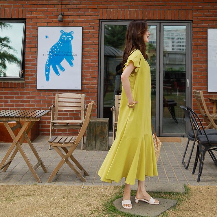 ワンピース　ロングワンピース　ロング　膝丈　マキシ　マキシワンピース　 シャツワンピース　ｔシャツワンピース　フレア　フリル　シフォン　ワイド　オーバーサイズ 韓国 大人可愛い　おしゃれ　カワイイ