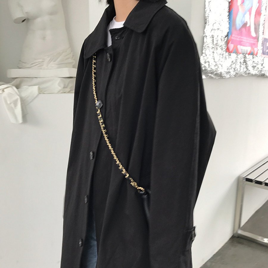 トレンチコート レディース 春秋 ロングコート 着やせ チェスターコート 膝下 カジュアル ジャケッ