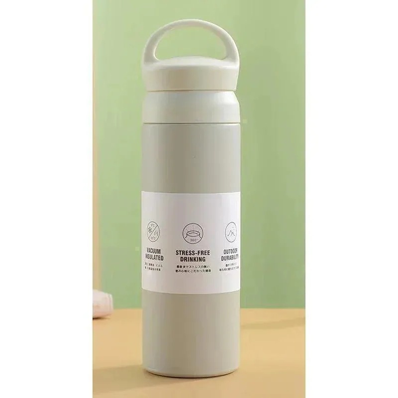 水筒 500ml ワンタッチ 直飲み マグボトル 真空断熱 持ち運び 携帯 ファッション