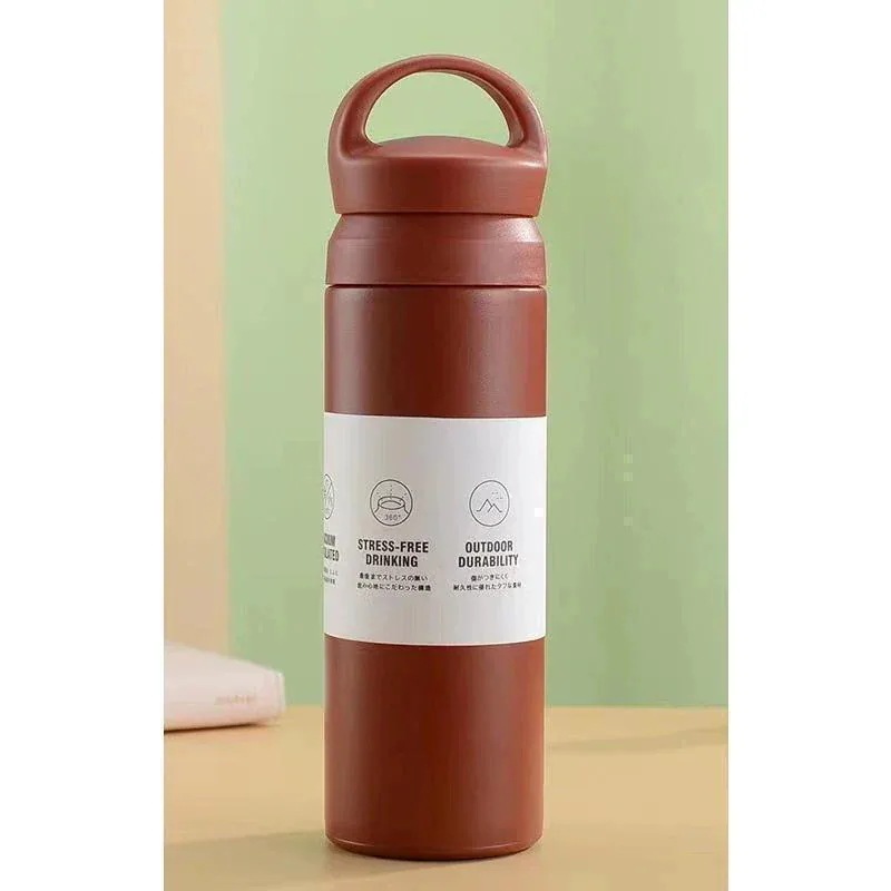 水筒 500ml ワンタッチ 直飲み マグボトル 真空断熱 持ち運び 携帯 ファッション