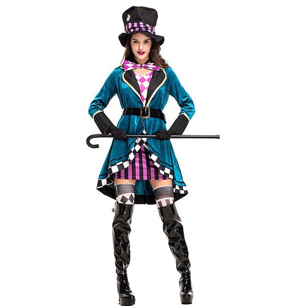 マッドハッター　コスプレ　衣装上下　帽子　ウィッグセット Amazon.co.jp: [Sanjucos] 不思議の国のアリス マッドハッター