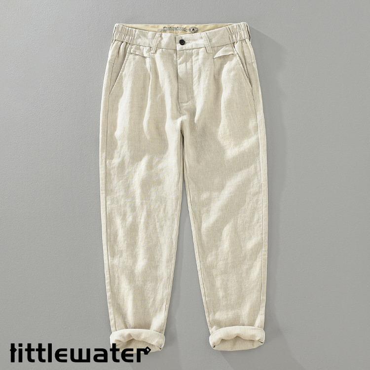 3点ご購入で2oo円OFFテーパードパンツ メンズ 100%亜麻 リネンパンツ 涼しい ボトムス アンクル丈 夏服 夏物 3点ご購入で2oo円OFFテーパードパンツ メンズ 100%亜麻 リネンパンツ 涼しい ボトムス アンクル丈 夏服 夏物