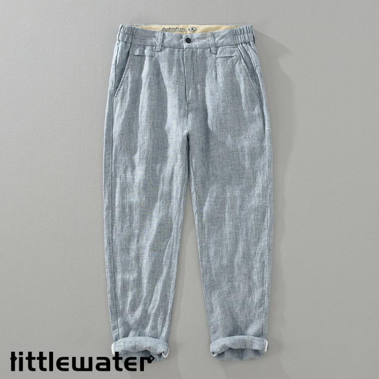 3点ご購入で2oo円OFFテーパードパンツ メンズ 100%亜麻 リネンパンツ 涼しい ボトムス アンクル丈 夏服 夏物 3点ご購入で2oo円OFFテーパードパンツ メンズ 100%亜麻 リネンパンツ 涼しい ボトムス アンクル丈 夏服 夏物