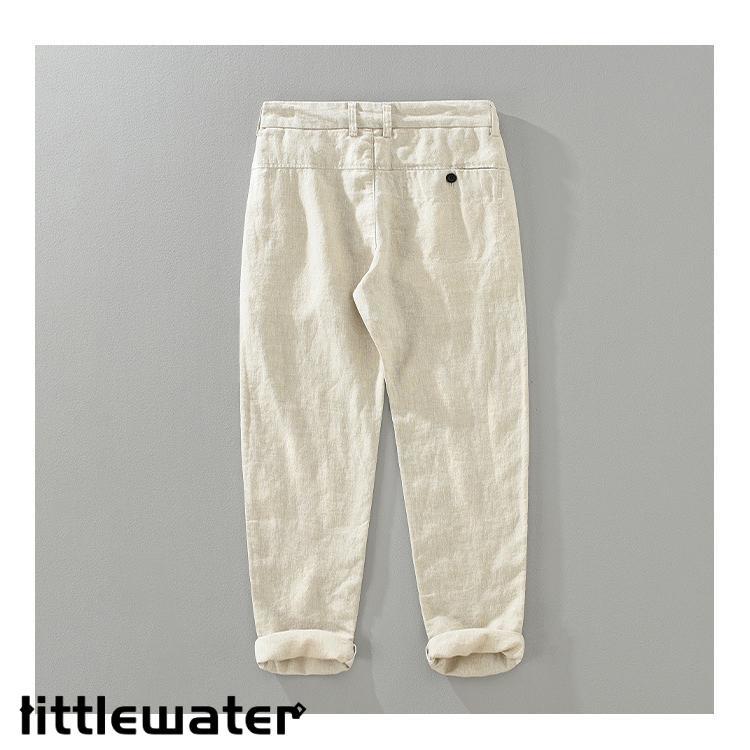 3点ご購入で2oo円OFFテーパードパンツ メンズ 100%亜麻 リネンパンツ 涼しい ボトムス アンクル丈 夏服 夏物 3点ご購入で2oo円OFFテーパードパンツ メンズ 100%亜麻 リネンパンツ 涼しい ボトムス アンクル丈 夏服 夏物