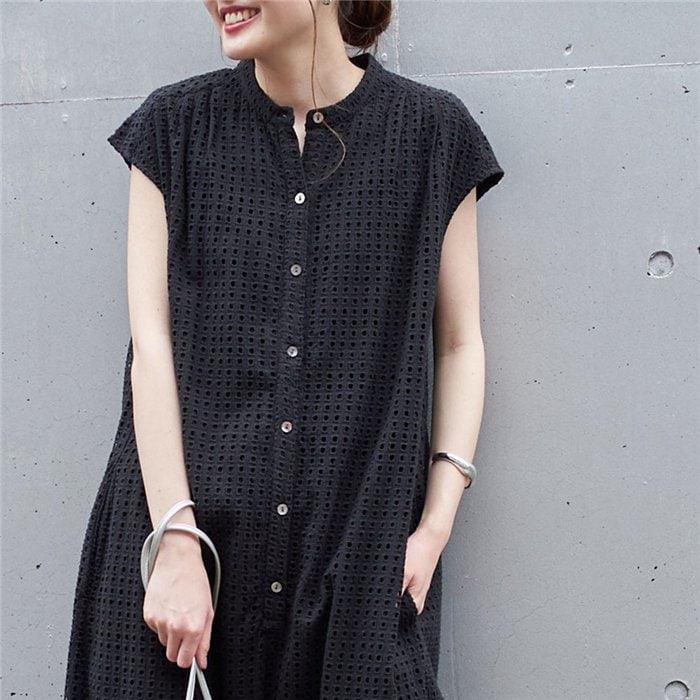 オールインワン レディース 透かし編み つなぎ パンツ コンビネゾン オーバーオール パンツ ワイドパンツ ロングパンツ ボタン 体型カバー ゆったり 春夏