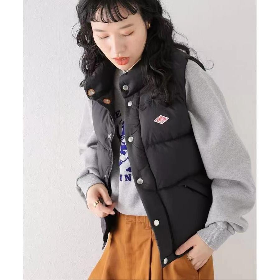 【期間限定セール中】ダントン レディース ダウンベスト 防寒 ダウンベスト トップス 無地 レディース ダウンベスト