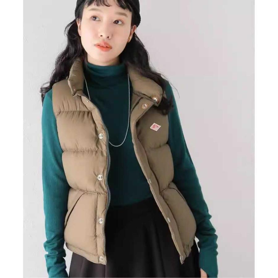 【期間限定セール中】ダントン レディース ダウンベスト 防寒 ダウンベスト トップス 無地 レディース ダウンベスト