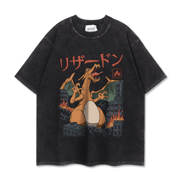 Qoo10] 半袖Tシャツ ウォッシュ加工 エイジング