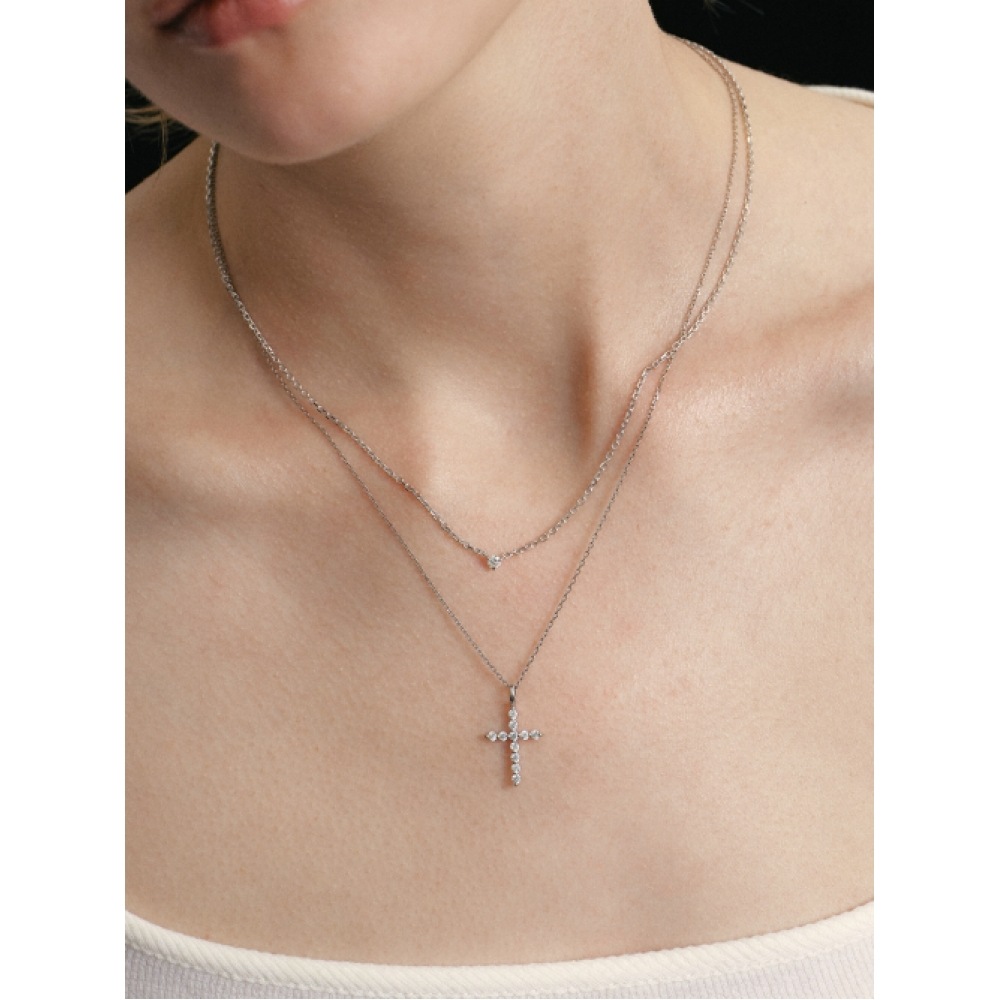 LUNNE 14kダイヤモンドノーブルクロスペンダント LCP02 LUNNE 14kダイヤモンドノーブルクロスペンダント LCP02