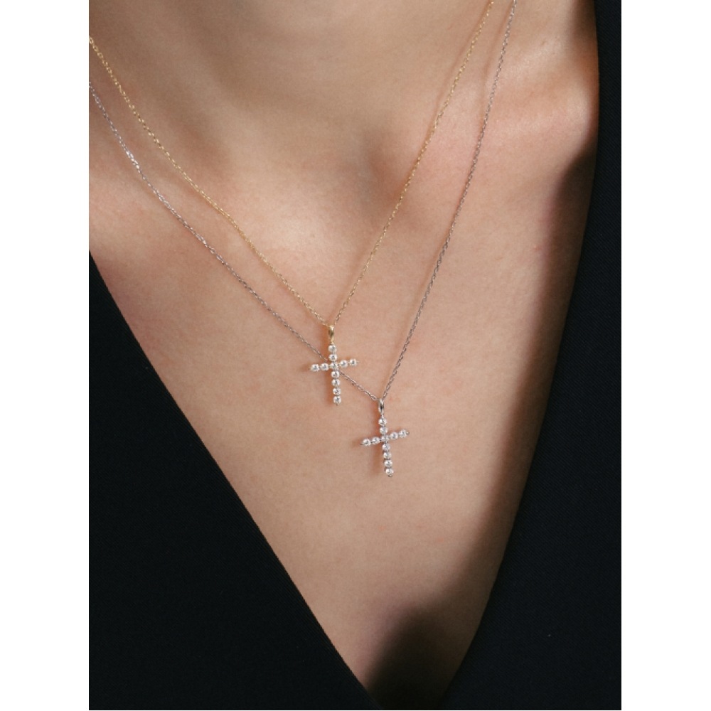 LUNNE 14kダイヤモンドノーブルクロスペンダント LCP02 LUNNE 14kダイヤモンドノーブルクロスペンダント LCP02