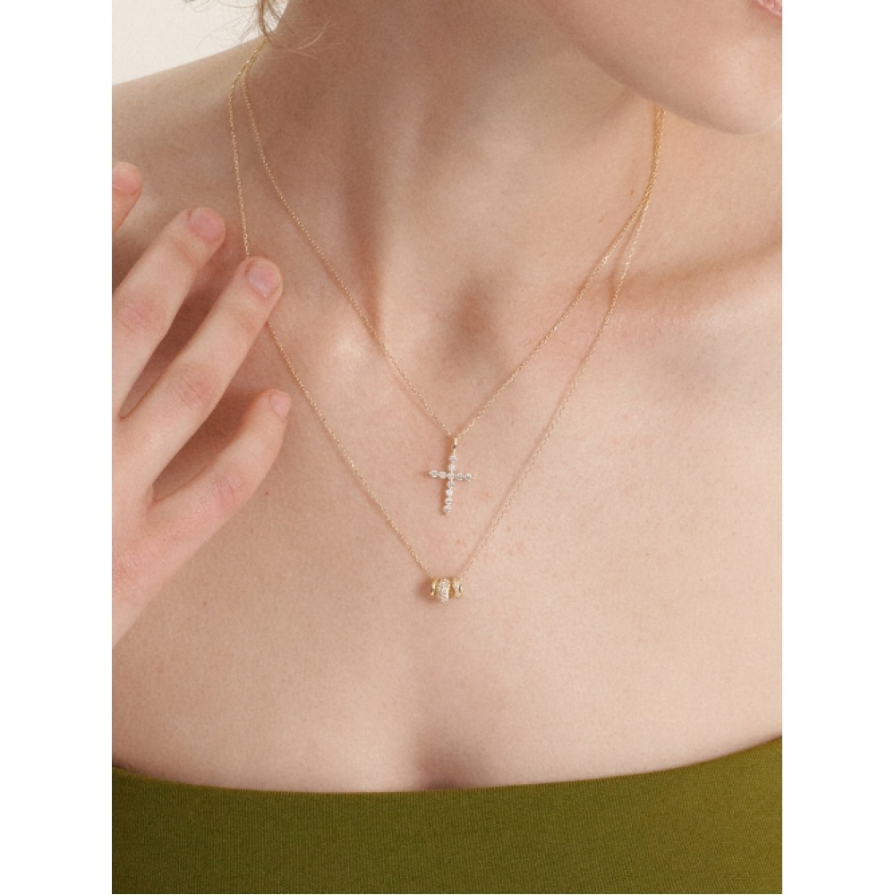 LUNNE 14kダイヤモンドノーブルクロスペンダント LCP02 LUNNE 14kダイヤモンドノーブルクロスペンダント LCP02