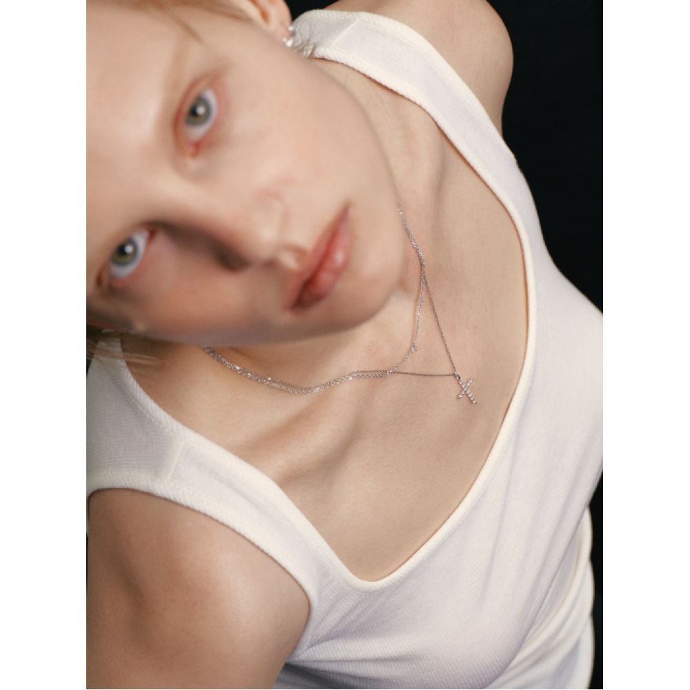 LUNNE 14kダイヤモンドノーブルクロスペンダント LCP02 LUNNE 14kダイヤモンドノーブルクロスペンダント LCP02