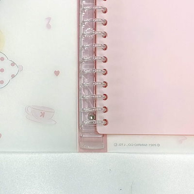 【美品】Sanrio ハローキティ　バインダー　ルーズリーフ　クリップ　セット Qoo10] サンリオ ハローキティ ルーズリーフバインダー B : 文具