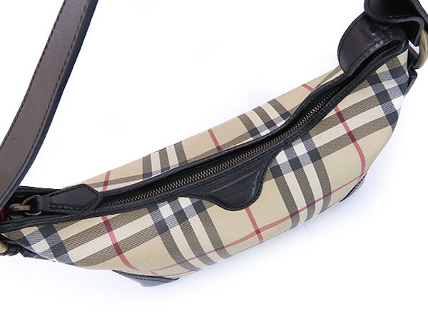 美品バーバリーロンドンヘイマーケットチェックショルダーバッグホーボーバッグハンドバッグレザーイタリア製 美品バーバリーロンドンヘイマーケットチェックショルダーバッグホーボーバッグハンドバッグレザーイタリア製