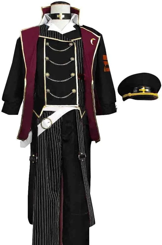 新作入荷コスプレ衣装 にじさんじ 葛葉 葛叶 葛葉 制服 くずは 新衣装 軍服 コスプレ衣装 ハロウィン クリスマス イベント 贈り物 撮影 コスプレ衣装＋帽子付き ウィッグ 追加可能大人気
