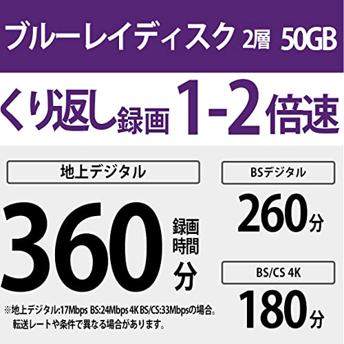 サイズ:10枚(地デジ約60時間) ソニー 日本製 ブルーレイディスク BD-RE DL 50GB サイズ:10枚(地デジ約60時間) ソニー 日本製 ブルーレイディスク BD-RE DL 50GB