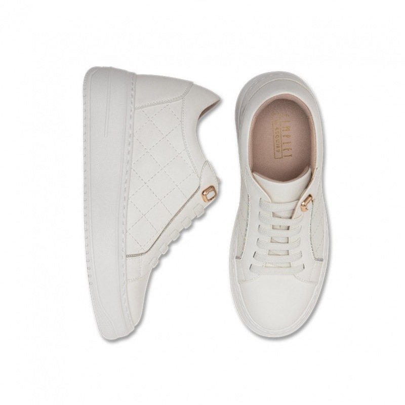 エスクワイア [本社直営] エスクァイアレディースジョイキルティングスニーカー YXDFHZ995WH