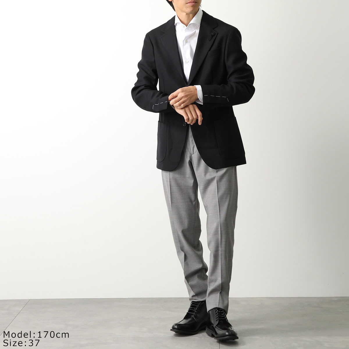 GIANNETTO ジャンネット シャツ VINCI FIT ヴィンチフィット AC999 メンズ コットン ストレッチ カッタウェイ 長袖 無地 カラー2色