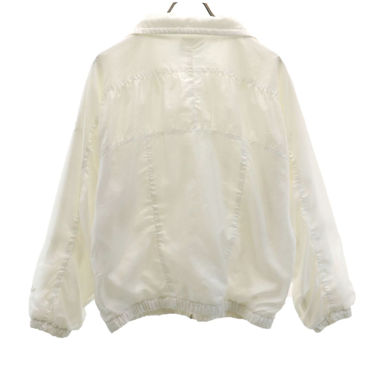 80s トレイフォイルロゴ ヴィンテージ ジップジャケット ホワイト メンズ 80s トレイフォイルロゴ ヴィンテージ ジップジャケット ホワイト メンズ