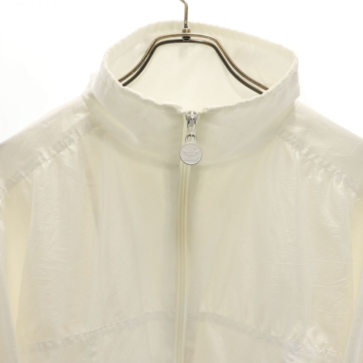 80s トレイフォイルロゴ ヴィンテージ ジップジャケット ホワイト メンズ 80s トレイフォイルロゴ ヴィンテージ ジップジャケット ホワイト メンズ