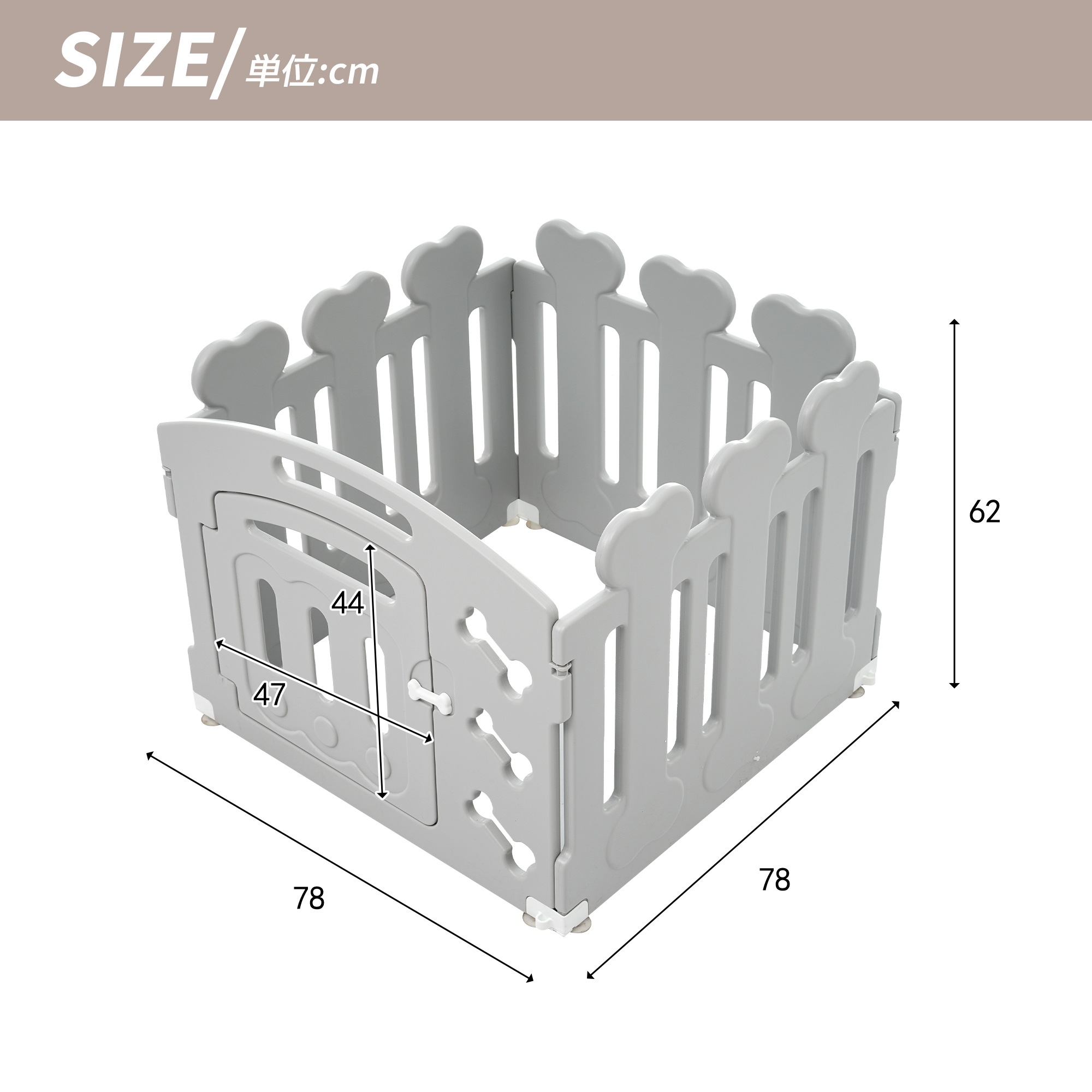 サークル 犬 ドッグサークル ペットサークル ドア付き 4枚セット 小型犬 中型犬 ケージ 犬用品 犬 犬用 老犬 シニア 滑り止め付き 多頭飼い 方形 広々 連結 丈夫 拡張 頑丈 ペット用ケージ
