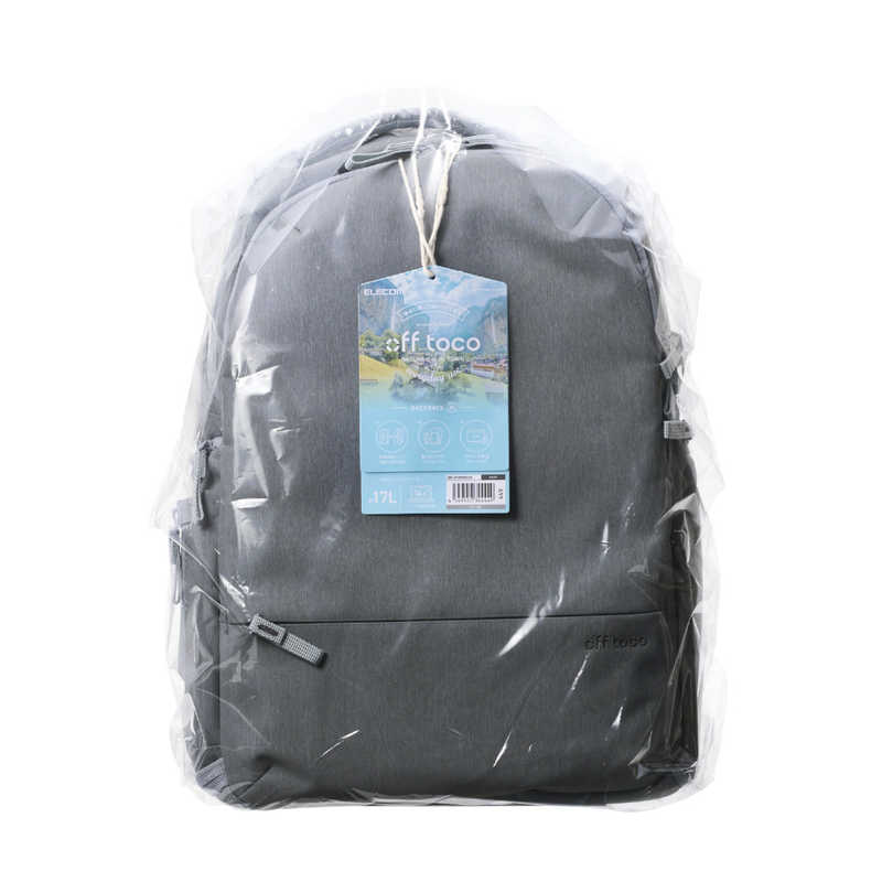エレコム ELECOM リュック バックパック 17L 撥水加工 14インチノートPC A4サイズ 収納可 リュックサック off toco グレー BMOFBPM01GY エレコム ELECOM リュック バックパック 17L 撥水加工 14インチノートPC A4サイズ 収納可 リュックサック off toco グレー BMOFBPM01GY