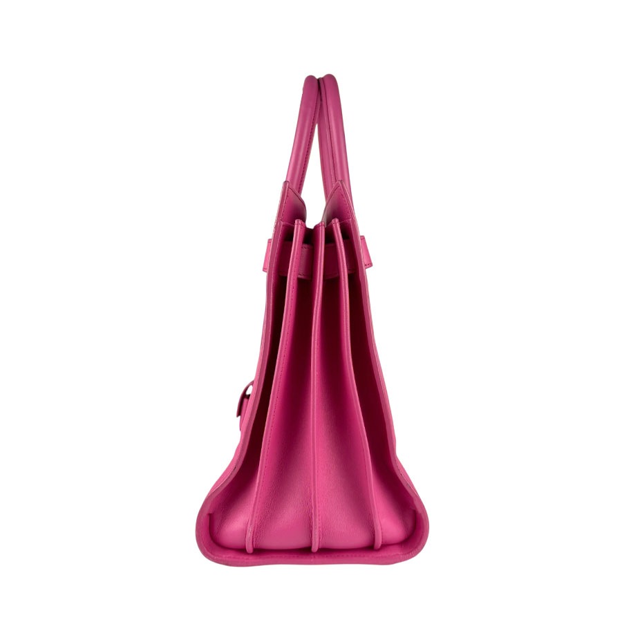 サンローラン SAINT LAURENT ハンドバッグ ショルダーバッグ サック ド ジュール レザー ピンク ゴールド レディース z6039