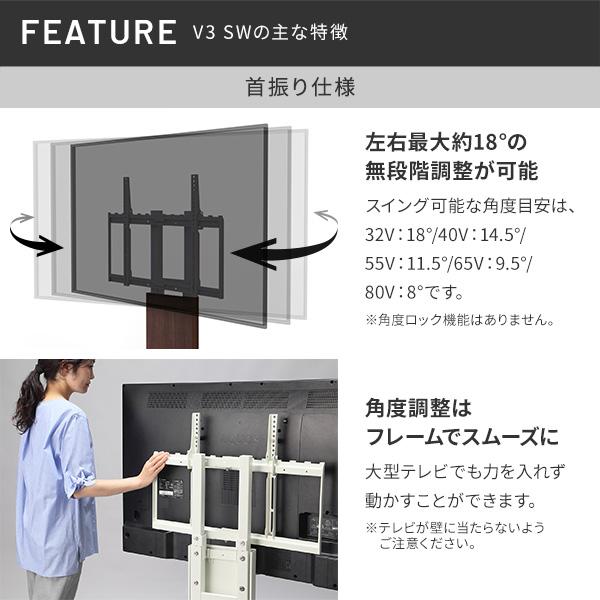 WALLインテリアテレビスタンド テレビ台用スタンド 背面収納木目調テレビ台セット幅180cm 32～60v対応 壁掛け風 テレビボード ローボード