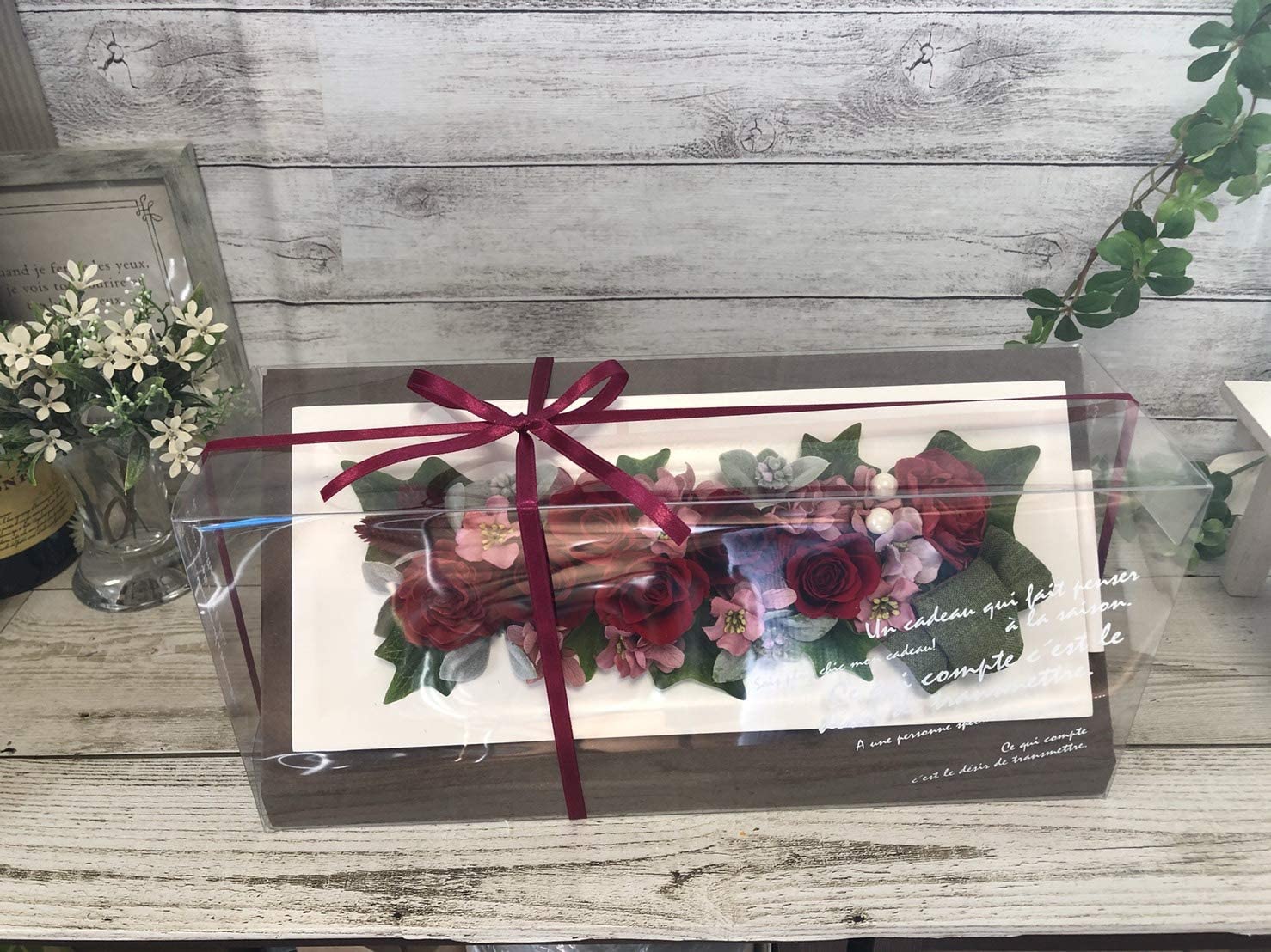 プリザーブドフラワー フレーム アレンジ 選べる4color アーティフィシャルフラワー 造花 Lulus-1304 プリザーブドフラワー フレーム アレンジ 選べる4color アーティフィシャルフラワー 造花 Lulus-1304