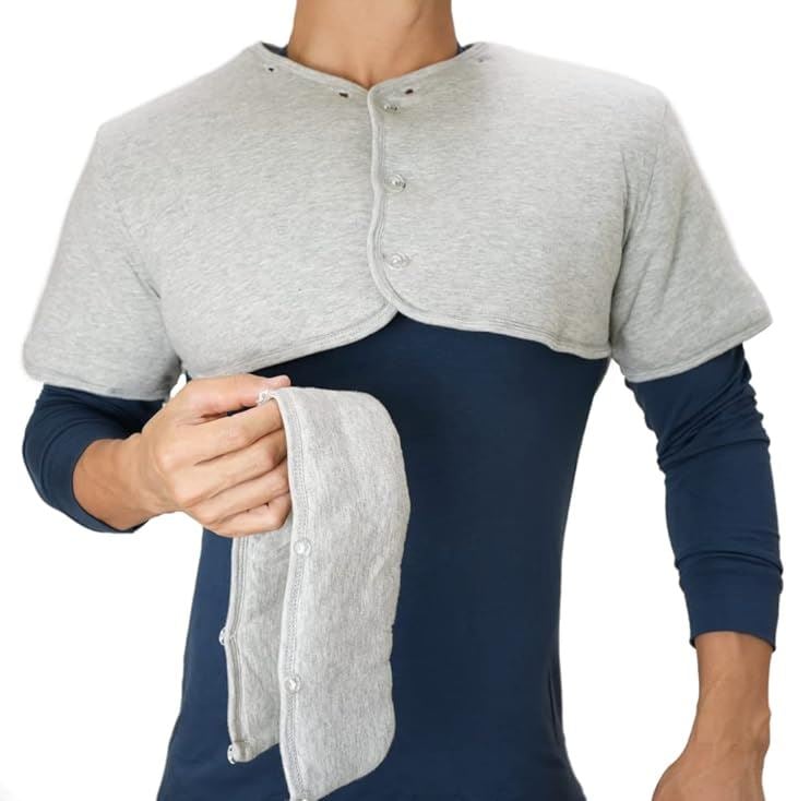 肩当て コットン生地 肩あて 寝具 男女兼用 メンズ レディース( グレー, 3XL)