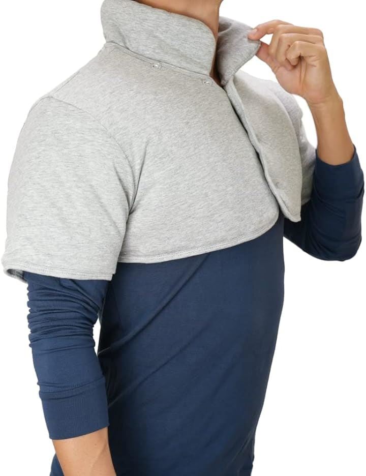 肩当て コットン生地 肩あて 寝具 男女兼用 メンズ レディース( グレー, 3XL)