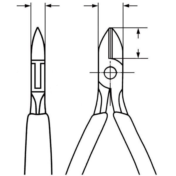 KNIPEX（クニペックス）7772-115ESD エレクトロニクスニッパー