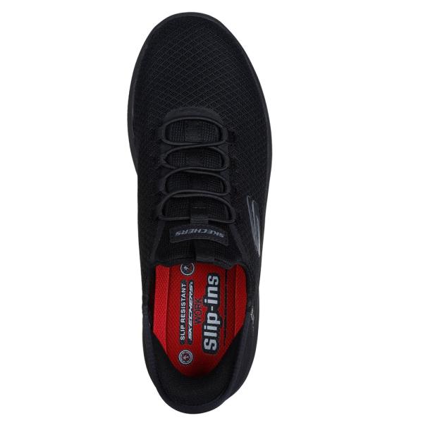 スケッチャーズ スリップインズ ワーク サミッツ コルシン 200205W メンズ スニーカー スリッポン ワークシューズ ブラック 靴 防滑 ワイド幅 SKECHERS スケッチャーズ スリップインズ ワーク サミッツ コルシン 200205W メンズ スニーカー スリッポン ワークシューズ ブラック 靴 防滑 ワイド幅 SKECHERS