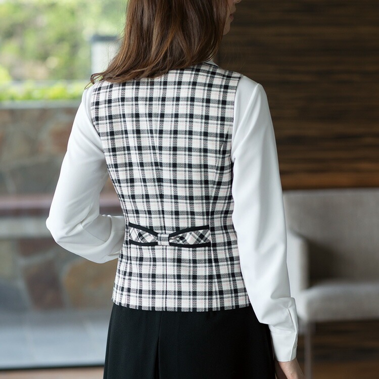 レディース ベスト オールシーズン オフィス チェック 事務服 定番 ノーマル フォーマル 入学式 卒業式 面接 受験 ジョア かわいい 11660 レディース ベスト オールシーズン オフィス チェック 事務服 定番 ノーマル フォーマル 入学式 卒業式 面接 受験 ジョア かわいい 11660