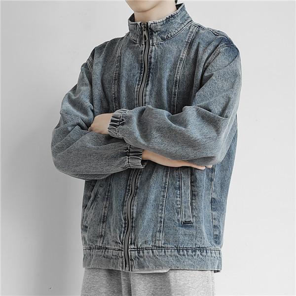 デニムジャケット メンズ Gジャン ジージャン 立ち襟 ファスナー 重ね着 ジャケット 大きいサイズ ジーンズ コート デニム 羽織 ライトアウター デニムジャケット メンズ Gジャン ジージャン 立ち襟 ファスナー 重ね着 ジャケット 大きいサイズ ジーンズ コート デニム 羽織 ライトアウター