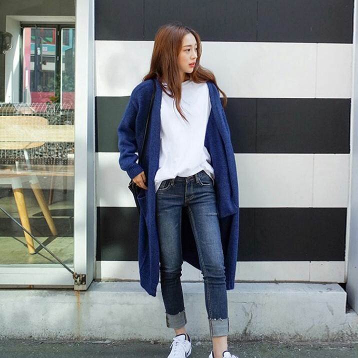 ロングニットカーディガン シンプルカーディガン ベーシックカーディガン トップス アウター セーター カーディガン ロングカーディガン ロング ロング丈 袖あり 長袖 Vネック スマート リブ 前開き mdprevattcaulkingandwaterproofing.com