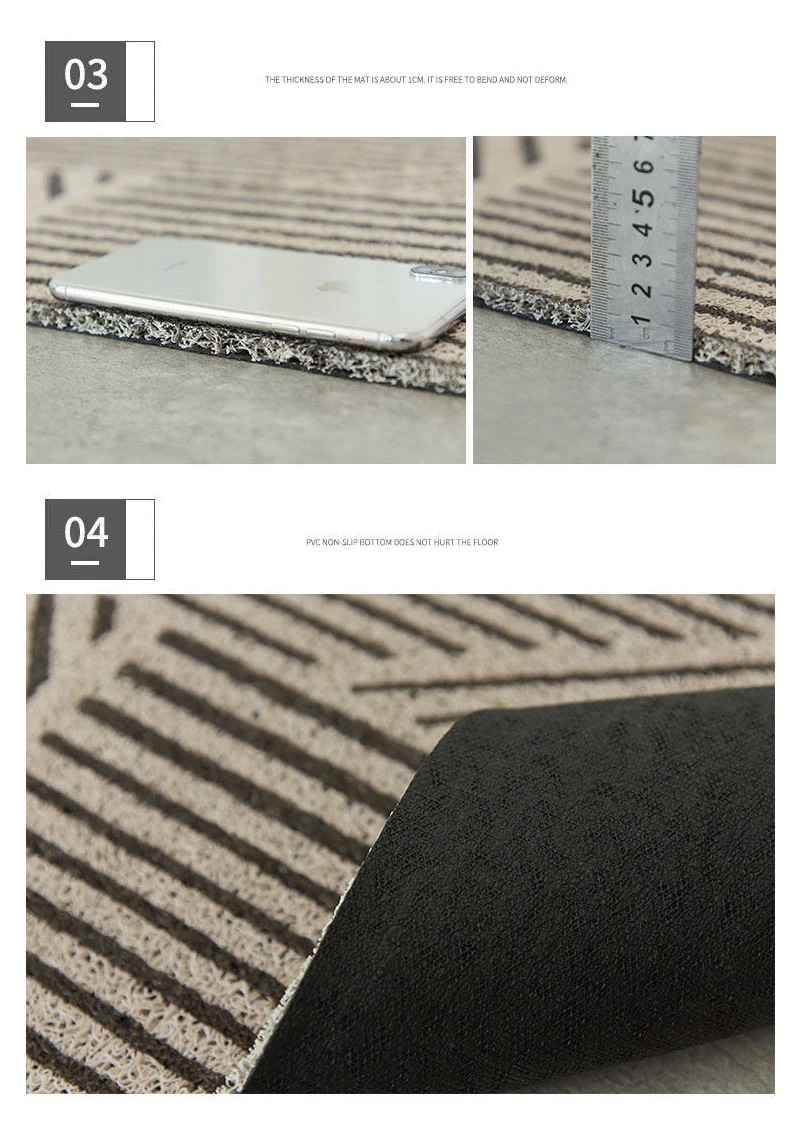 1*160cm 玄関マット 屋外 おしゃれ 室内 屋内 泥落とし 洗える 屋外用 シンプル かわいい 敷物 丸洗い 水洗い pvcマット ふかふかテラスマット 40× 60cm 玄関