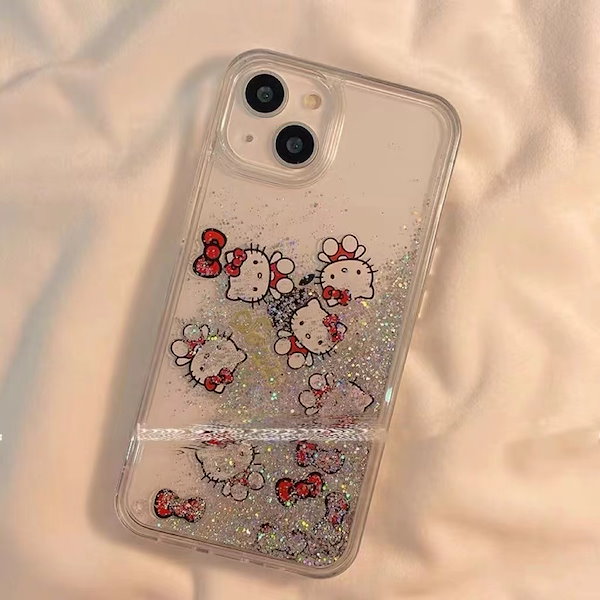 キティのキラキラiPhoneケース Amazon.co.jp: かわいい 3D キティーちゃん ラインストーン