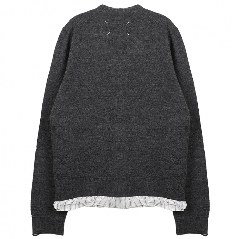 メゾンマルジェラララプリマメゾンマルジェラメンズ Vネックカーディガン SI1HA0006-S17784-860 QC9SI1HA0006-S17784-860 メゾンマルジェラララプリマメゾンマルジェラメンズ Vネックカーディガン SI1HA0006-S17784-860 QC9SI1HA0006-S17784-860