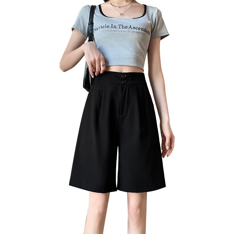 【超お得1つ買うと10個もらえる】メガ割ハーフパンツ スポーツ 五分丈ショートパンツ 女性 夏 薄手 ハイウエスト 薄手 ゆったり レジャー 氷 シルク ワイドパンツ