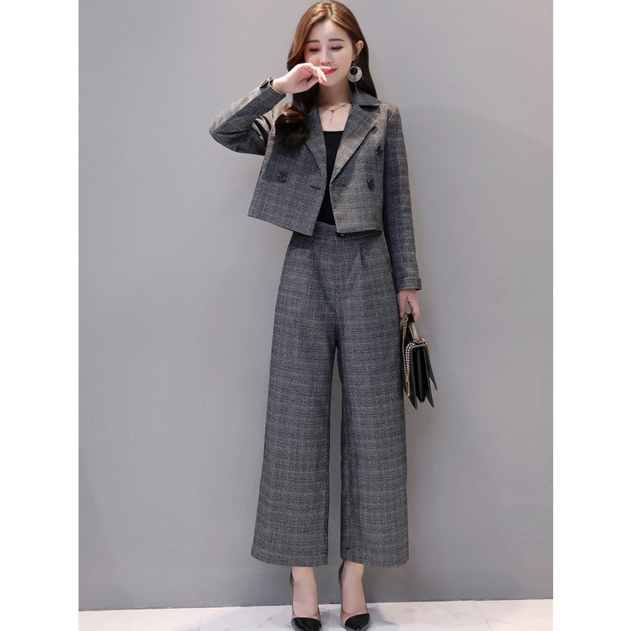 スーツセット レディース パンツセット 2点セット オールシーズン対応 20代/30代/40代 事務