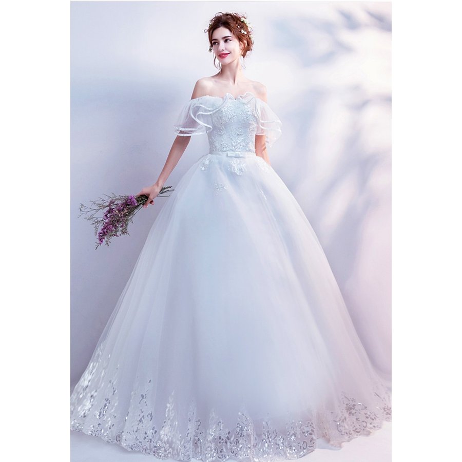 ウエディングドレス レディース 上品な プリンセスライン ベアトップ 花嫁ドレス オシャレ 発表会 ウエディングドレス レディース 上品な プリンセスライン ベアトップ 花嫁ドレス オシャレ 発表会