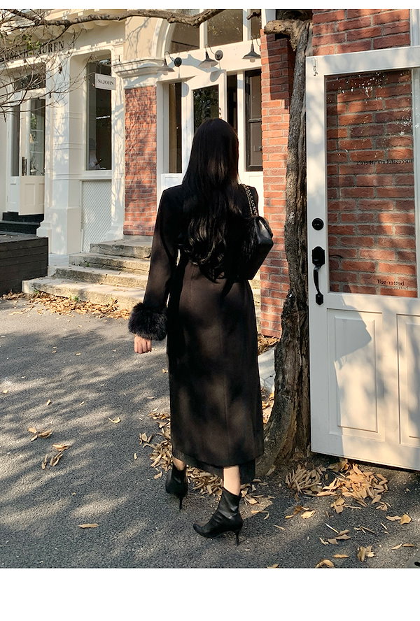 【ほっち】ロングコート コート ロング トレンチコート レディース 秋 冬コート アウター 大きいサイズ 着痩せ お洒落 上品 大人 ベルト付き 体型カバー 通勤 きれいめ Qoo10] 【ぽっちゃり】 大きいサイズ XL-5X