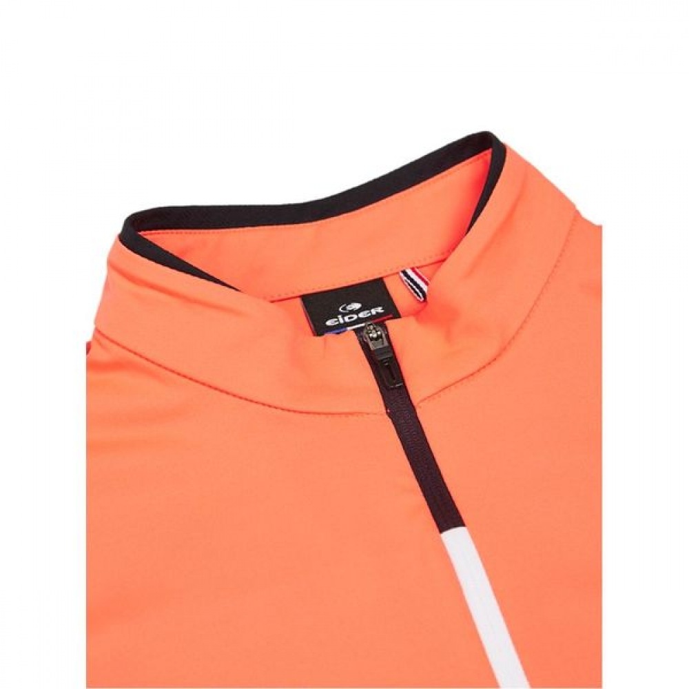 [アイダー] レディースフレアショートスリーブジップアップ Tシャツ_DWM22211RY