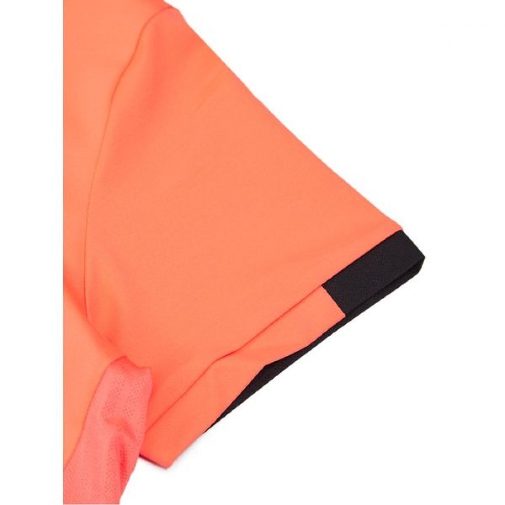 [アイダー] レディースフレアショートスリーブジップアップ Tシャツ_DWM22211RY