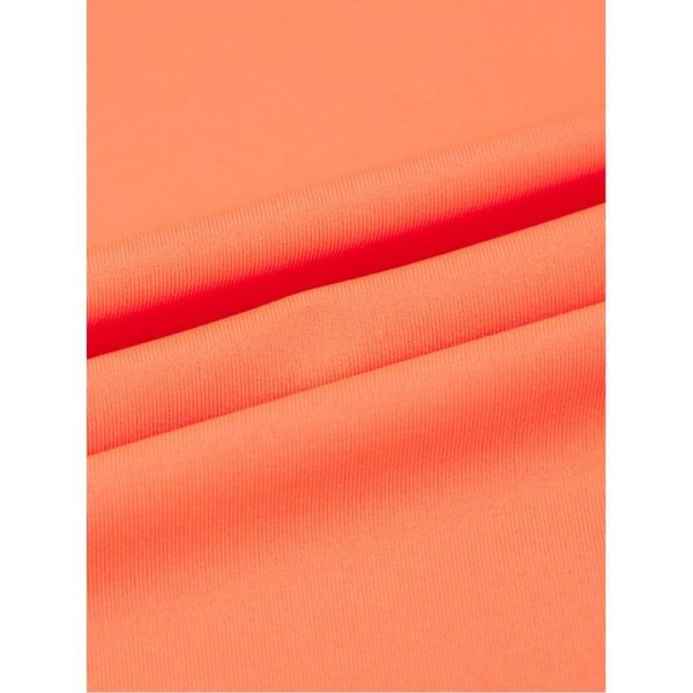 [アイダー] レディースフレアショートスリーブジップアップ Tシャツ_DWM22211RY