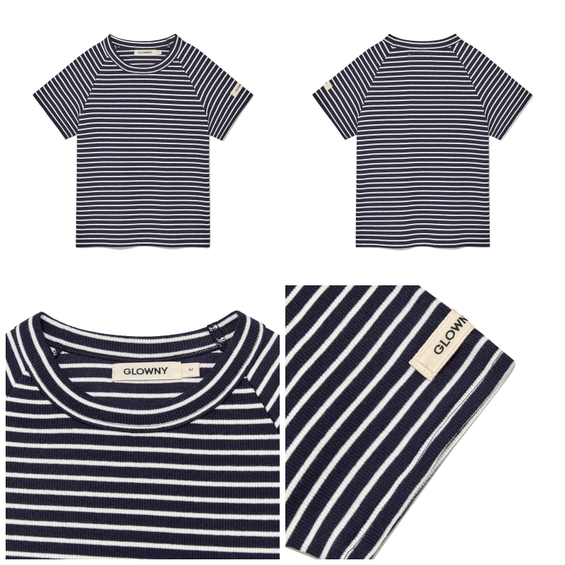 ★送料・関税込★GLOWNY★90S RAGLAN STRIPED TEE★ 90S RAGLAN STRIPED TEE (GREEN) - GLOWNY