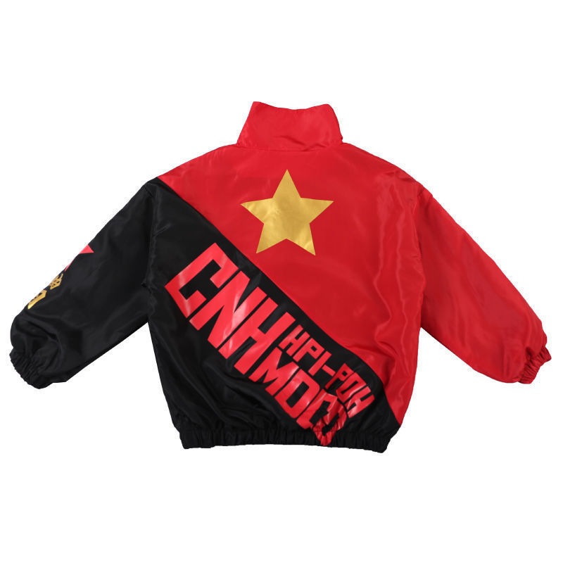 【3650人コレクション】ストリートダンス子供ファッション服秋ヒップホップゆるいジャズ愛国スーツ男女童架子鼓運動会演出服