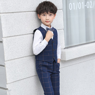 男の子 礼服 ベスト スーツ 小さい花 子供 子供 スーツ ピアノ ショー 演出服 イギリス 洋服