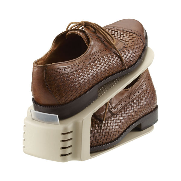 靴 収納 60個入り くつホルダー ワイド 靴ホルダー 幅10cm ワイドタイプ 靴収納 シューズ くつ ホルダー 省スペース 互い違い 靴箱 シューズホルダー すべり止め クツ ケース